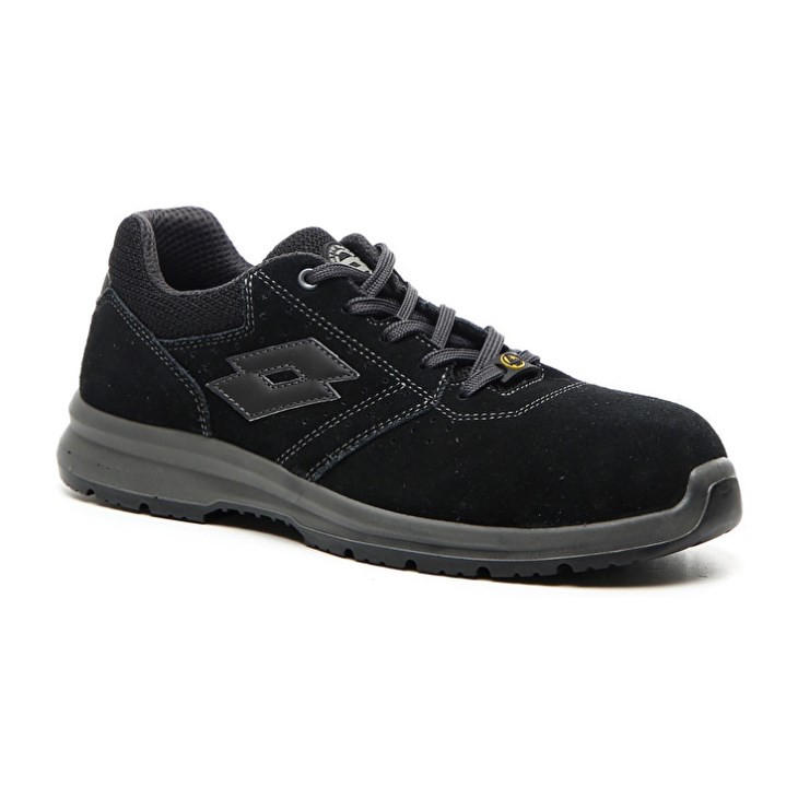 Men Lotto Race 401 ESD S1P SD Safety Shoes Black | ST608350F7