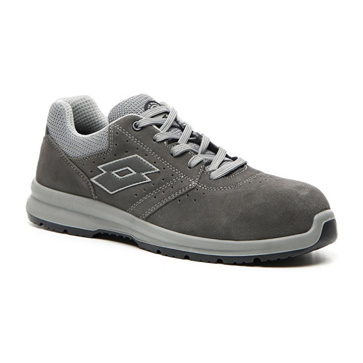Men Lotto Race 401 S1P SD Safety Shoes Grey | EA091979X9