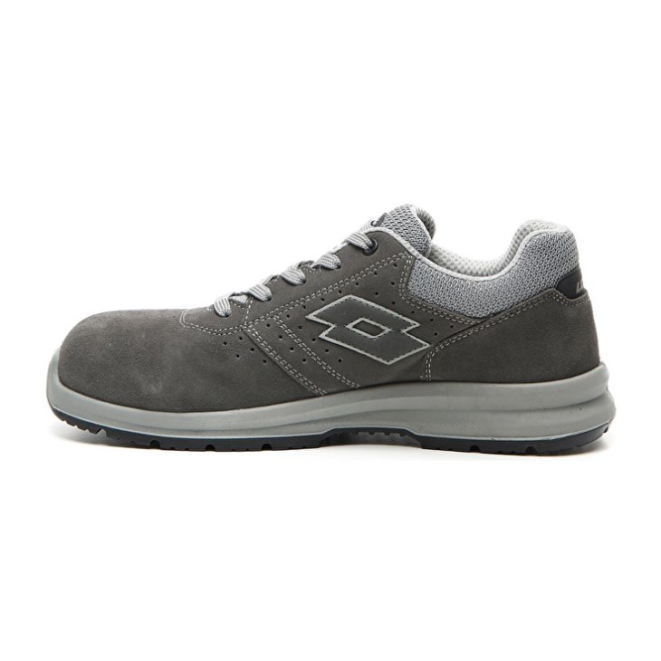 Men Lotto Race 401 S1P SD Safety Shoes Grey | EA091979X9
