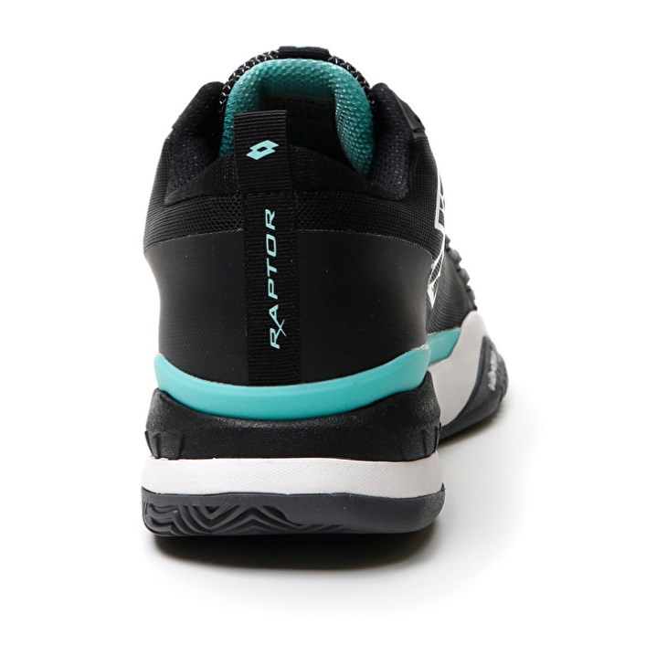 Men Lotto Raptor Hyperpulse 100 CLY Tennis Shoes Black / White / Green | CN724292V2