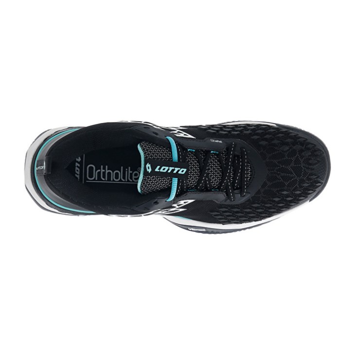 Men Lotto Raptor Hyperpulse 100 CLY Tennis Shoes Black / White / Green | CN724292V2