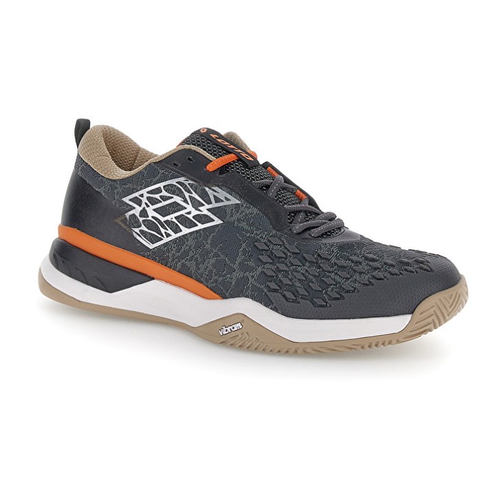 Men Lotto Raptor Hyperpulse 100 II CLY Tennis Shoes Grey | HI853635R0
