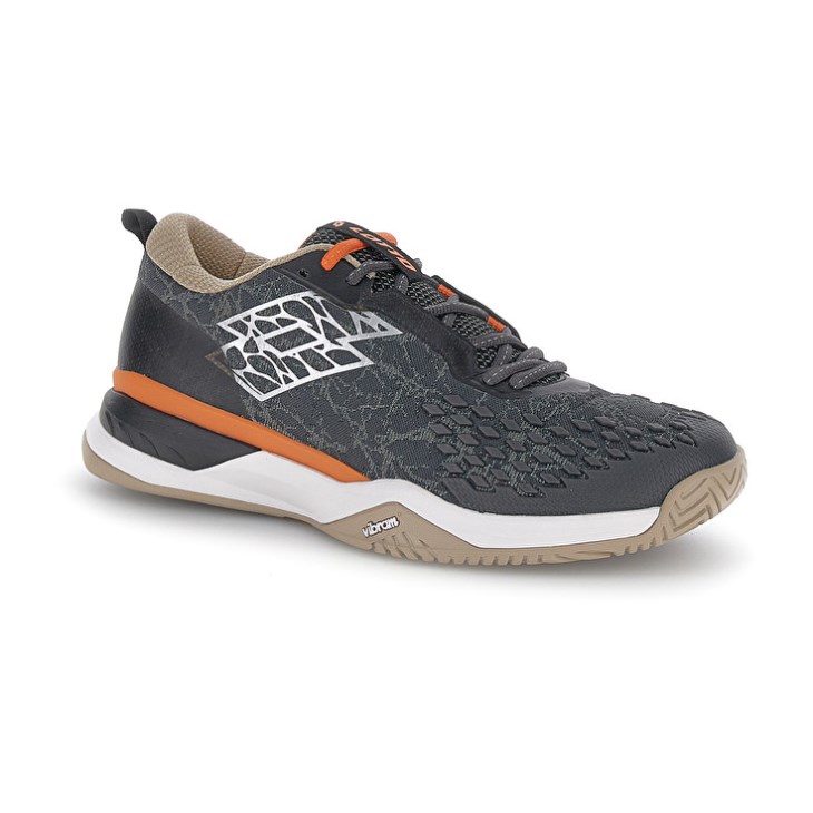 Men Lotto Raptor Hyperpulse 100 II SPD Tennis Shoes Grey | IK925532A9