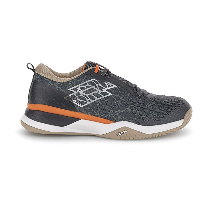 Men Lotto Raptor Hyperpulse 100 II SPD Tennis Shoes Grey | IK925532A9