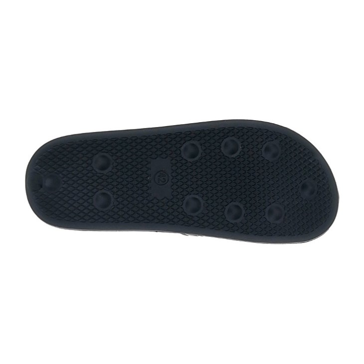 Men Lotto Rico Strap II Slides Black / Silver | IK576337W6