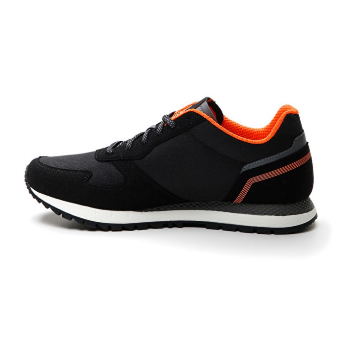 Men Lotto Runner '95 AMF Running Shoes Black / Grey | WQ043684Y8