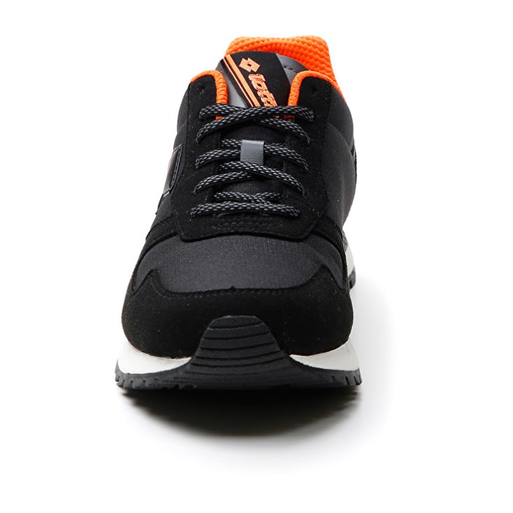 Men Lotto Runner '95 AMF Running Shoes Black / Grey | WQ043684Y8