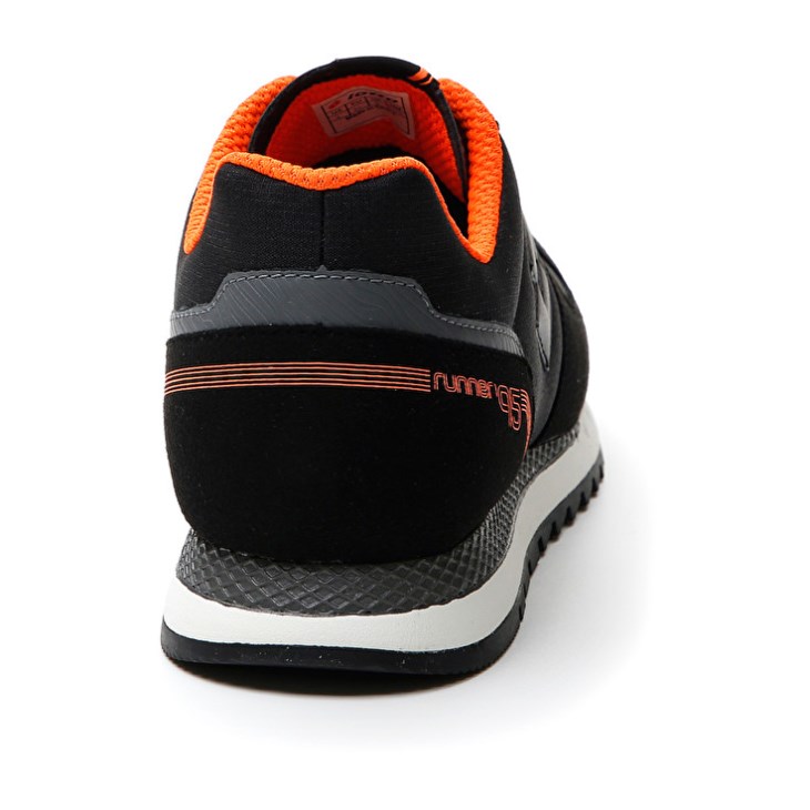 Men Lotto Runner '95 AMF Running Shoes Black / Grey | WQ043684Y8