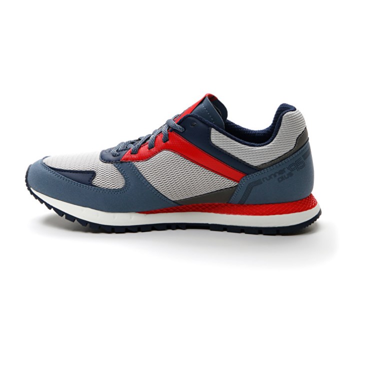 Men Lotto Runner Plus '95 AMF V Running Shoes Grey / Blue / Blue | FX378247A7