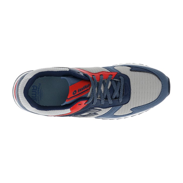 Men Lotto Runner Plus '95 AMF V Running Shoes Grey / Blue / Blue | FX378247A7