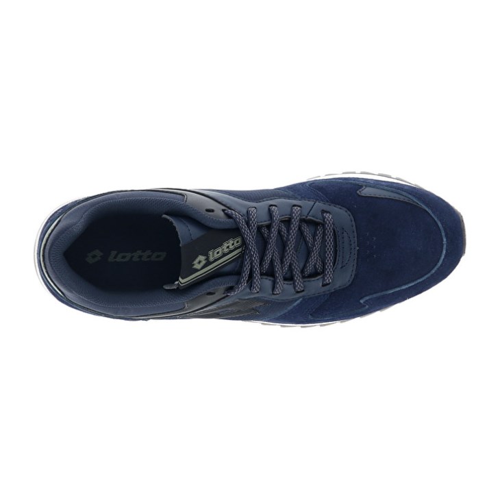 Men Lotto Runner Plus '95 IV SUE Running Shoes Dark Blue / Black | XA643114E3