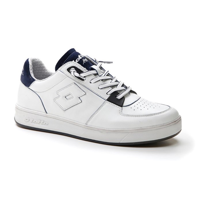 Men Lotto Signature Edge Sneakers White / Blue | MA040914N7