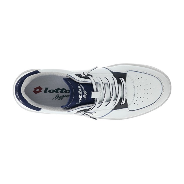 Men Lotto Signature Edge Sneakers White / Blue | MA040914N7