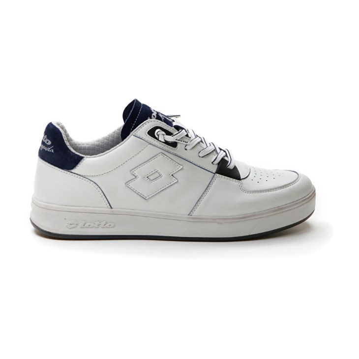 Men Lotto Signature Edge Sneakers White / Blue | MA040914N7