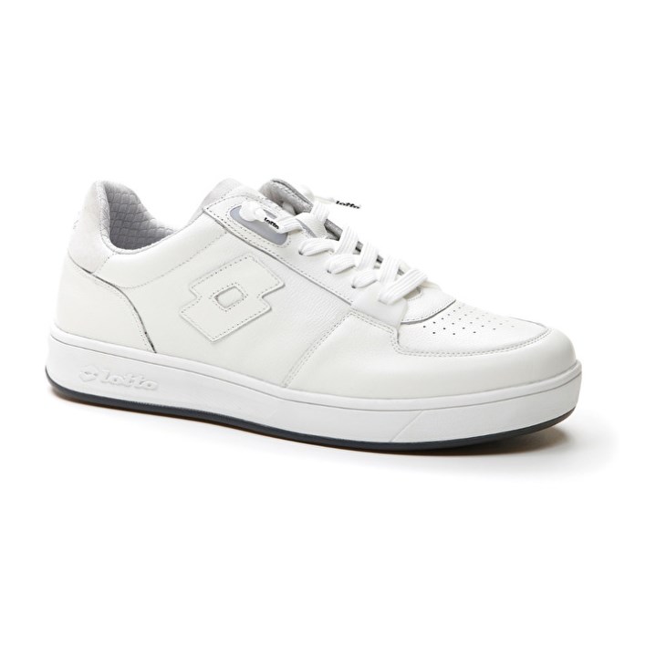 Men Lotto Signature Low Sneakers White | OJ418621U6