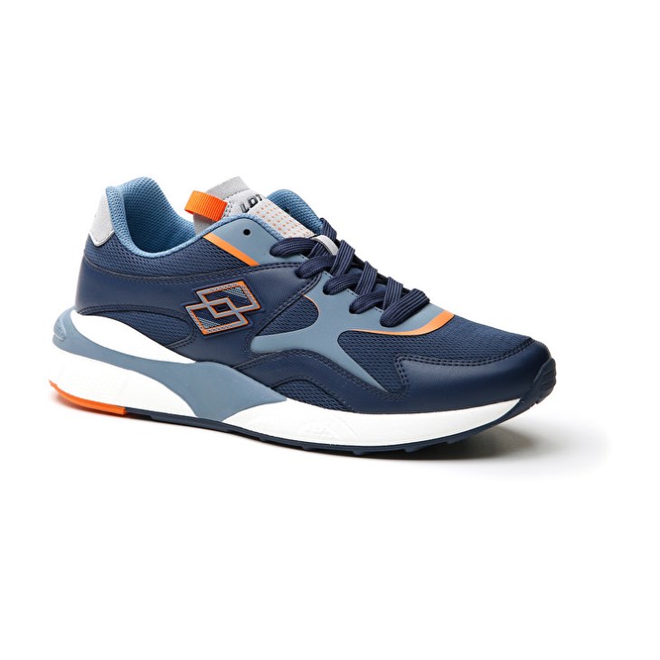 Men Lotto Sirius '95 AMF II Sneakers Blue / Blue / Grey | TM468056G0