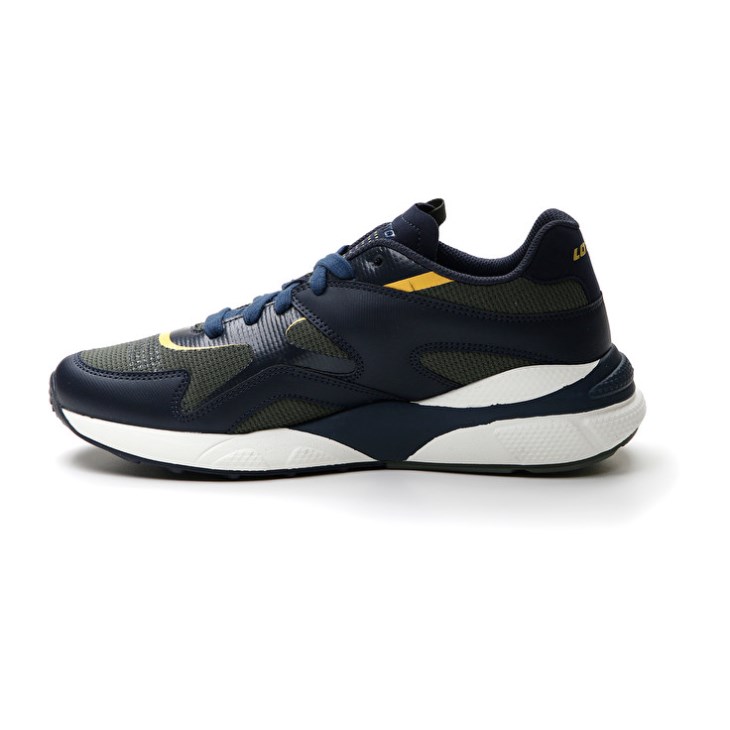 Men Lotto Sirius '95 AMF Sneakers Dark Blue / Dark Green / Gold | ZX926122S3