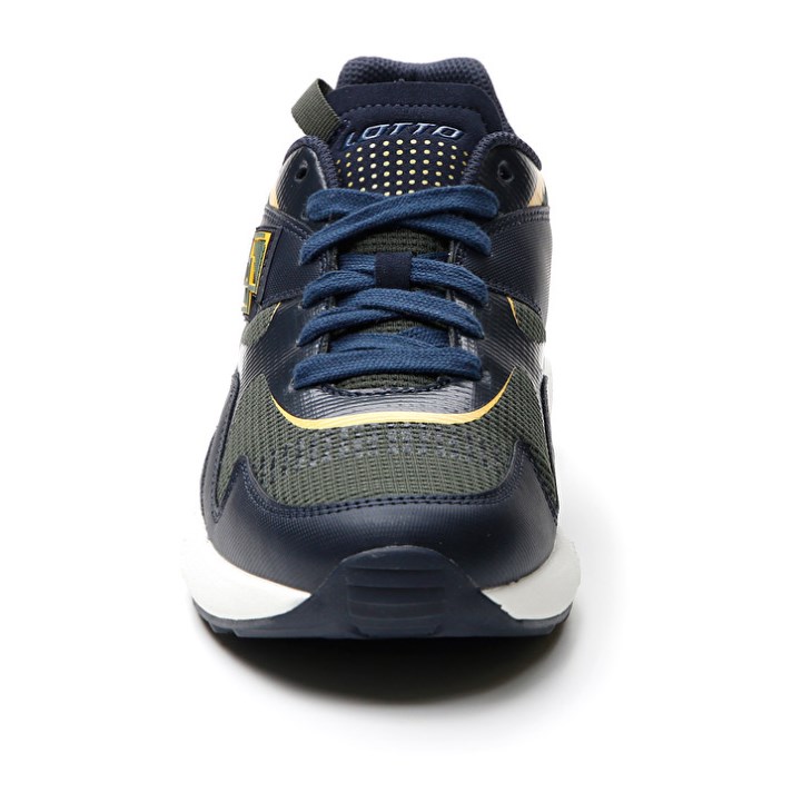 Men Lotto Sirius '95 AMF Sneakers Dark Blue / Dark Green / Gold | ZX926122S3