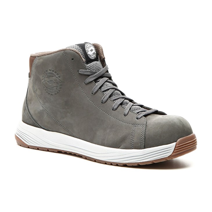 Men Lotto Skate Mid S3 SRC Safety Shoes Olive | ZM818921G5