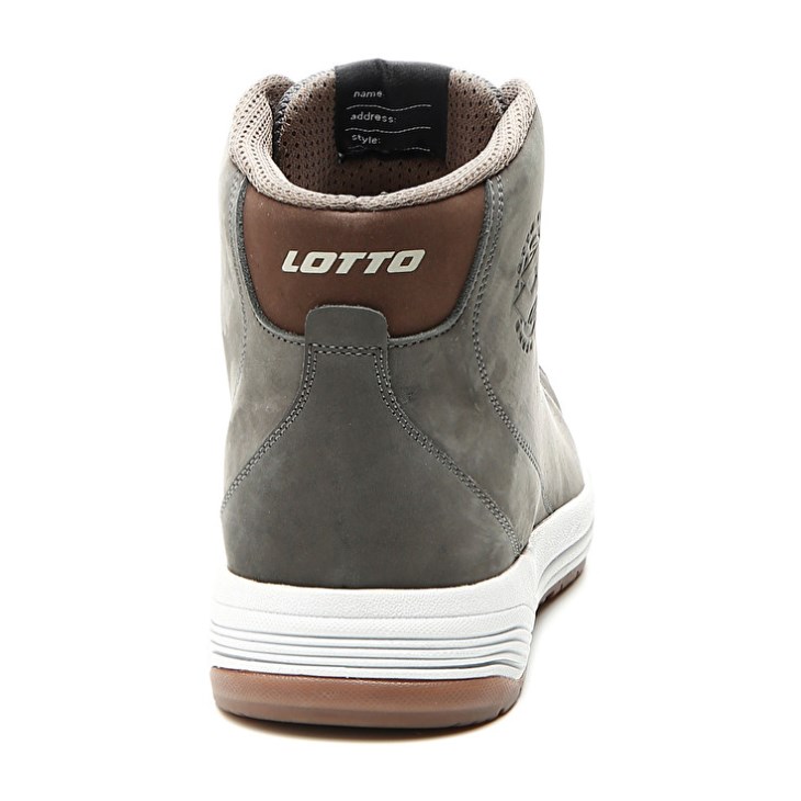 Men Lotto Skate Mid S3 SRC Safety Shoes Olive | ZM818921G5