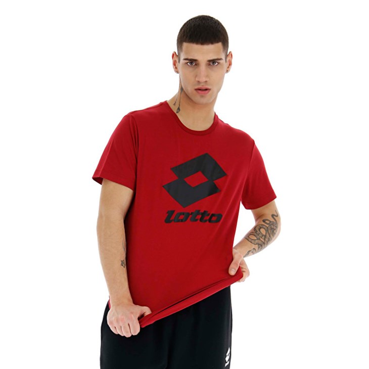 Men Lotto Smart II JS T Shirts Red | SO299289Q5