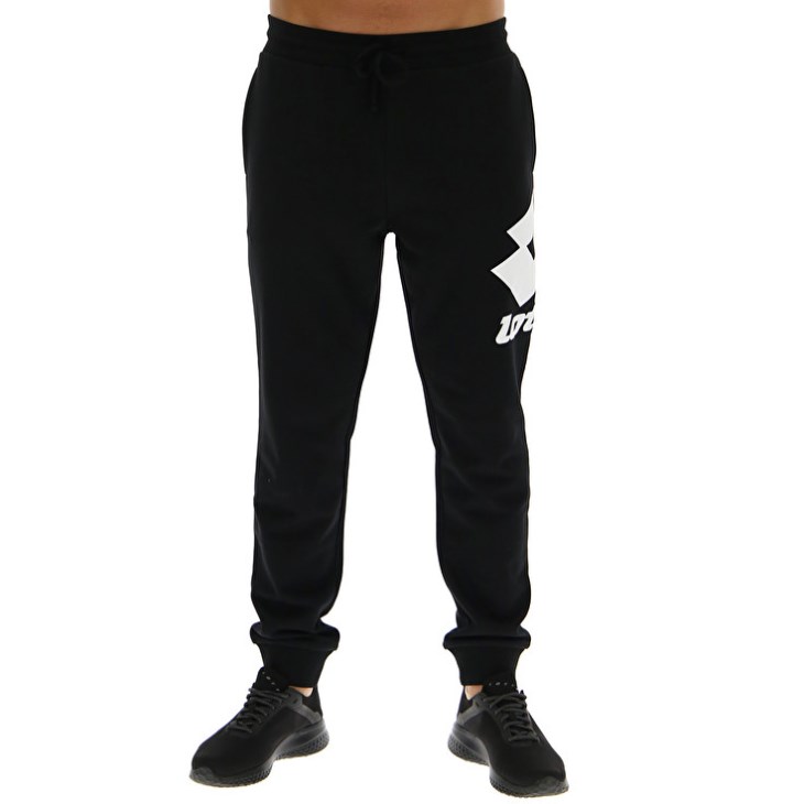 Men Lotto Smart II Sports FT Pants Black | NP830433I5