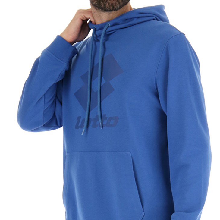 Men Lotto Smart IV Sweat HD 2 Hoodie Blue | QZ296349N1