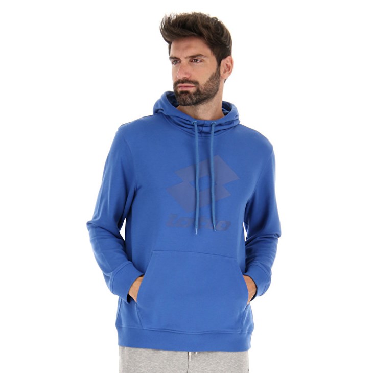 Men Lotto Smart IV Sweat HD 2 Hoodie Blue | QZ296349N1