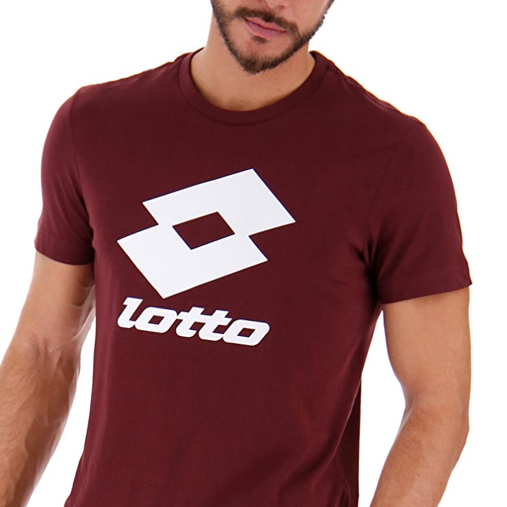 Men Lotto Smart JS T Shirts Dark Red | BC427072H3