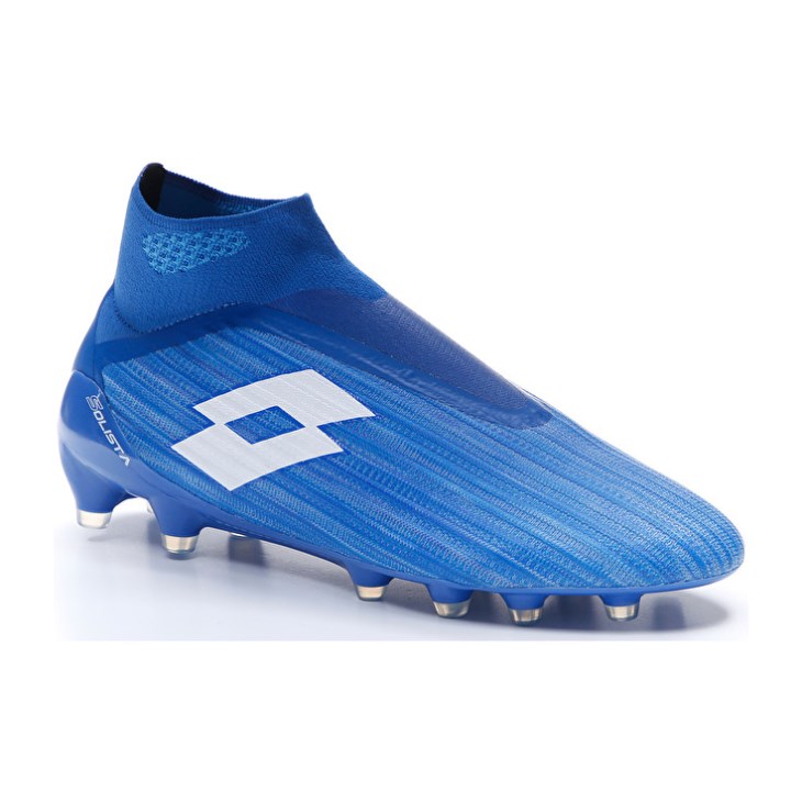 Men Lotto Solista 100 III Gravity FG Football Boots Blue / White / Blue | AV437953Z8