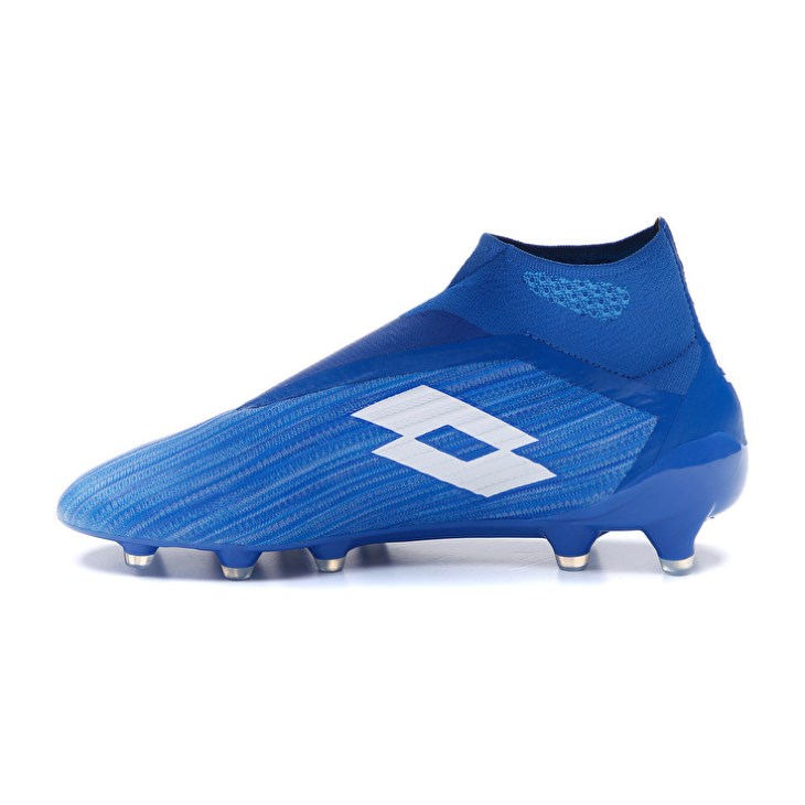 Men Lotto Solista 100 III Gravity FG Football Boots Blue / White / Blue | AV437953Z8