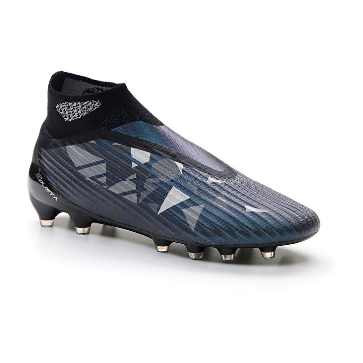 Men Lotto Solista 100 IV Gravity FG Football Boots Black / Dark Grey / Grey | GZ054675D8