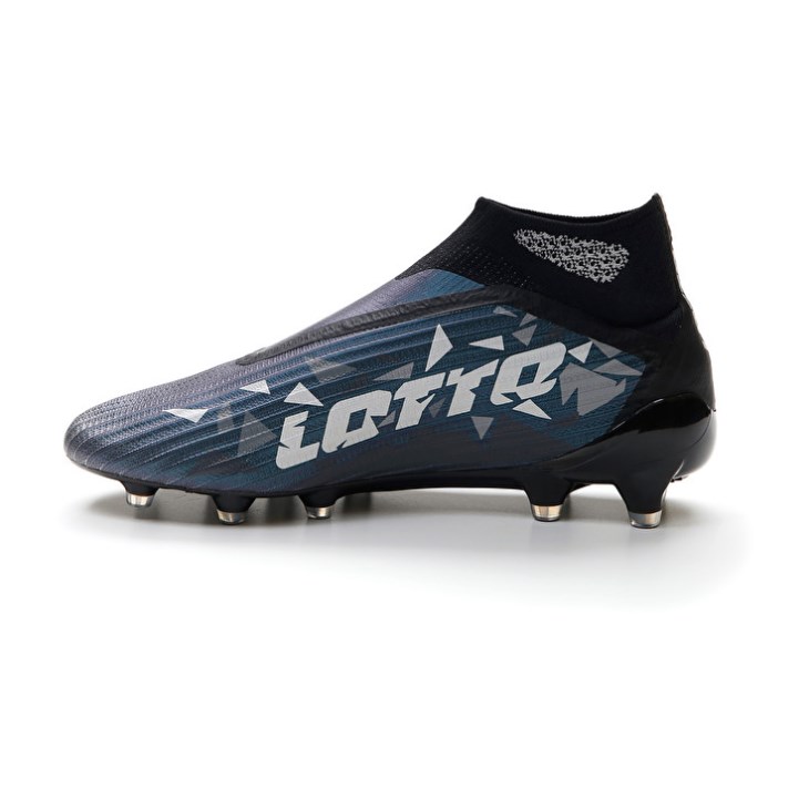 Men Lotto Solista 100 IV Gravity FG Football Boots Black / Dark Grey / Grey | GZ054675D8