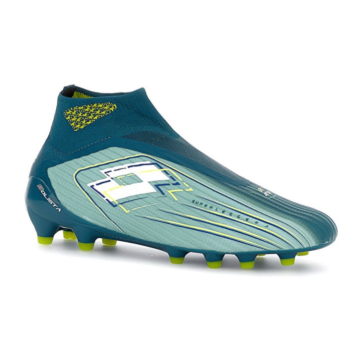 Men Lotto Solista 100 VII Gravity FG Football Boots Turquoise | MT634993W2