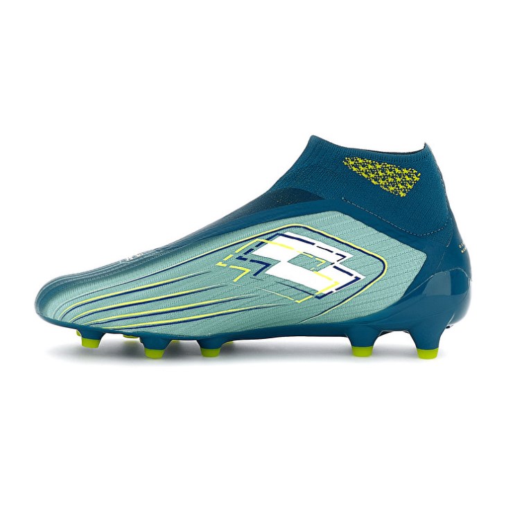 Men Lotto Solista 100 VII Gravity FG Football Boots Turquoise | MT634993W2