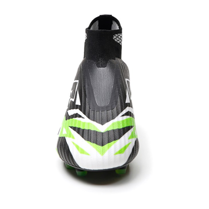 Men Lotto Solista 100 VI Gravity FG Football Boots Black / White / Green | CY892189B3