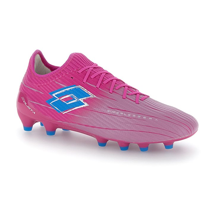 Men Lotto Solista 200 Ix FG Soccer Shoes Pink | GR551545U0