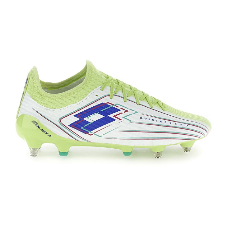 Men Lotto Solista 200 VIII SGX Soccer Shoes Green / White | WK304720Z7
