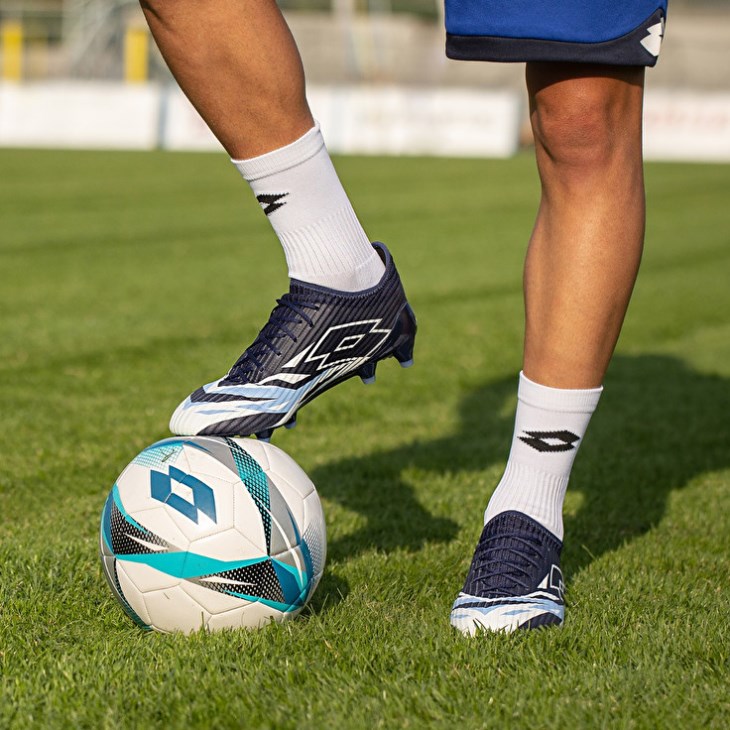 Men Lotto Solista 200 VI FG Football Boots Navy Blue / White / Blue | KP889148A0