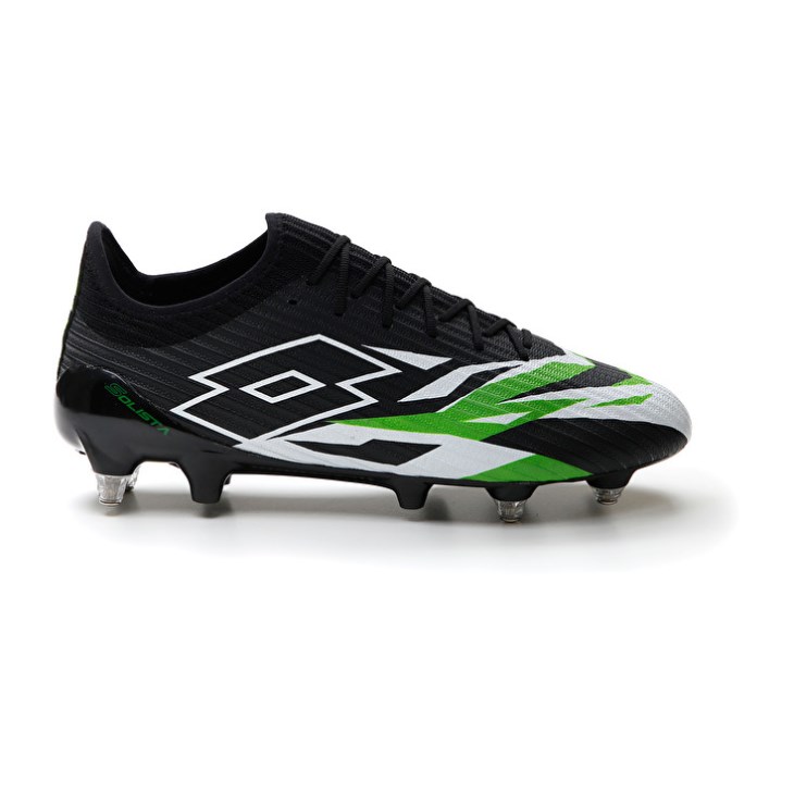 Men Lotto Solista 200 VI SGX Football Boots Black / White / Green | TO437043Z0