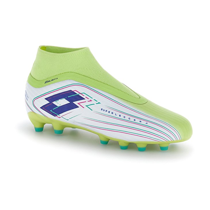 Men Lotto Solista 300 VIII Gravity FG Soccer Shoes Green / White | SV842904Z8