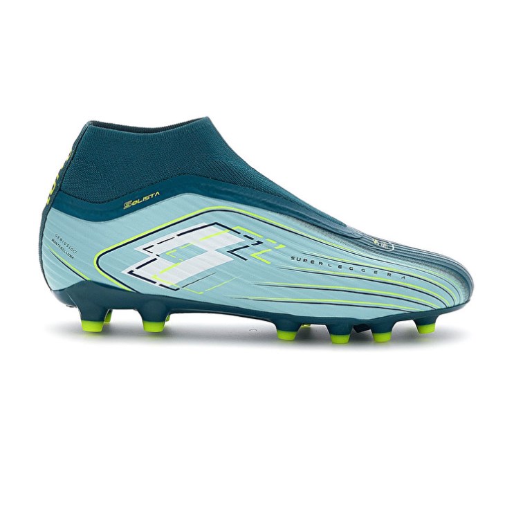 Men Lotto Solista 300 VII Gravity FG Soccer Shoes Turquoise | DC623702B1
