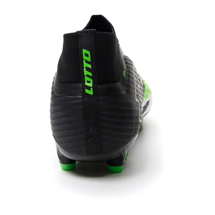 Men Lotto Solista 300 VI Gravity FG Soccer Shoes Black / White / Green | LF612001U8