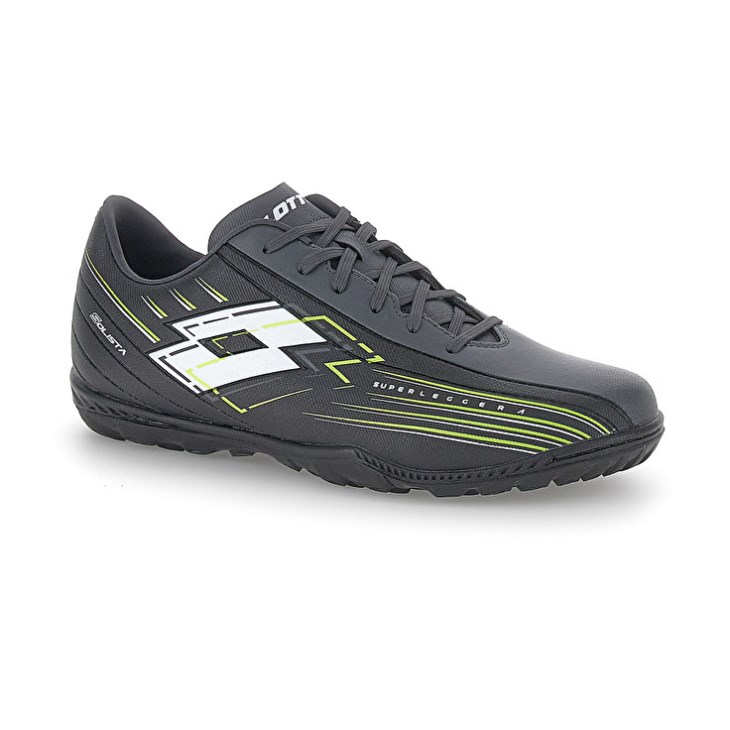 Men Lotto Solista 700 VIII TF Soccer Shoes Dark Grey | QT233033M9