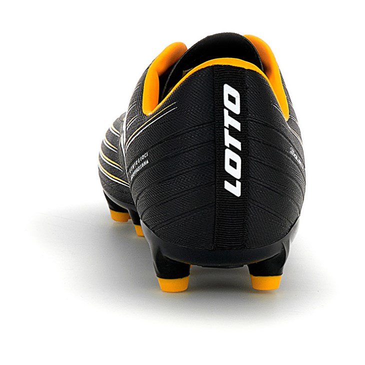 Men Lotto Solista 700 VII FG Soccer Shoes Black / Yellow | JU906470J6