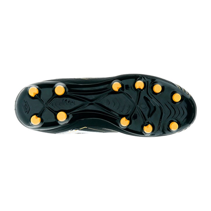Men Lotto Solista 700 VII FG Soccer Shoes Black / Yellow | JU906470J6