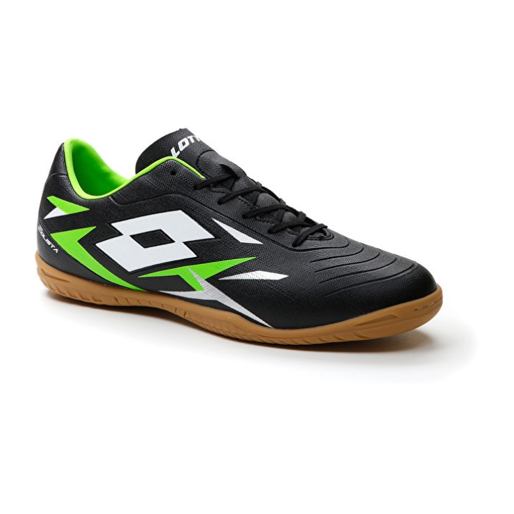 Men Lotto Solista 700 VI ID Soccer Shoes Black / Green | FU888778V8
