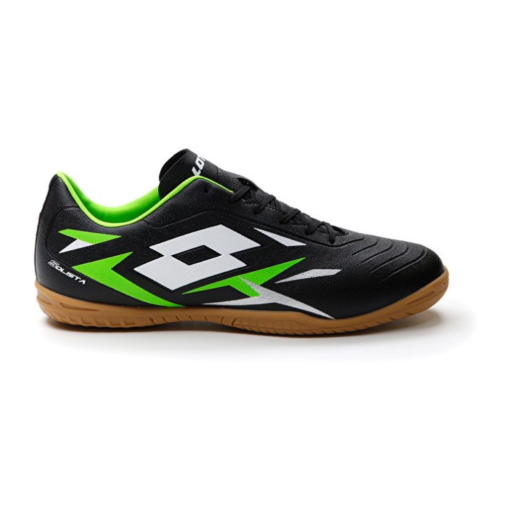 Men Lotto Solista 700 VI ID Soccer Shoes Black / Green | FU888778V8
