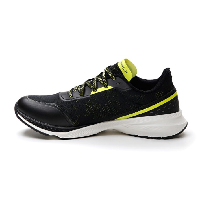 Men Lotto Speedevo 500 III Running Shoes Black / Yellow | BR394799G4