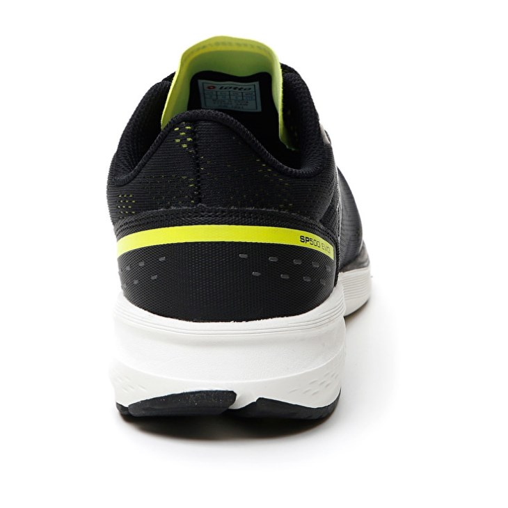 Men Lotto Speedevo 500 III Running Shoes Black / Yellow | BR394799G4